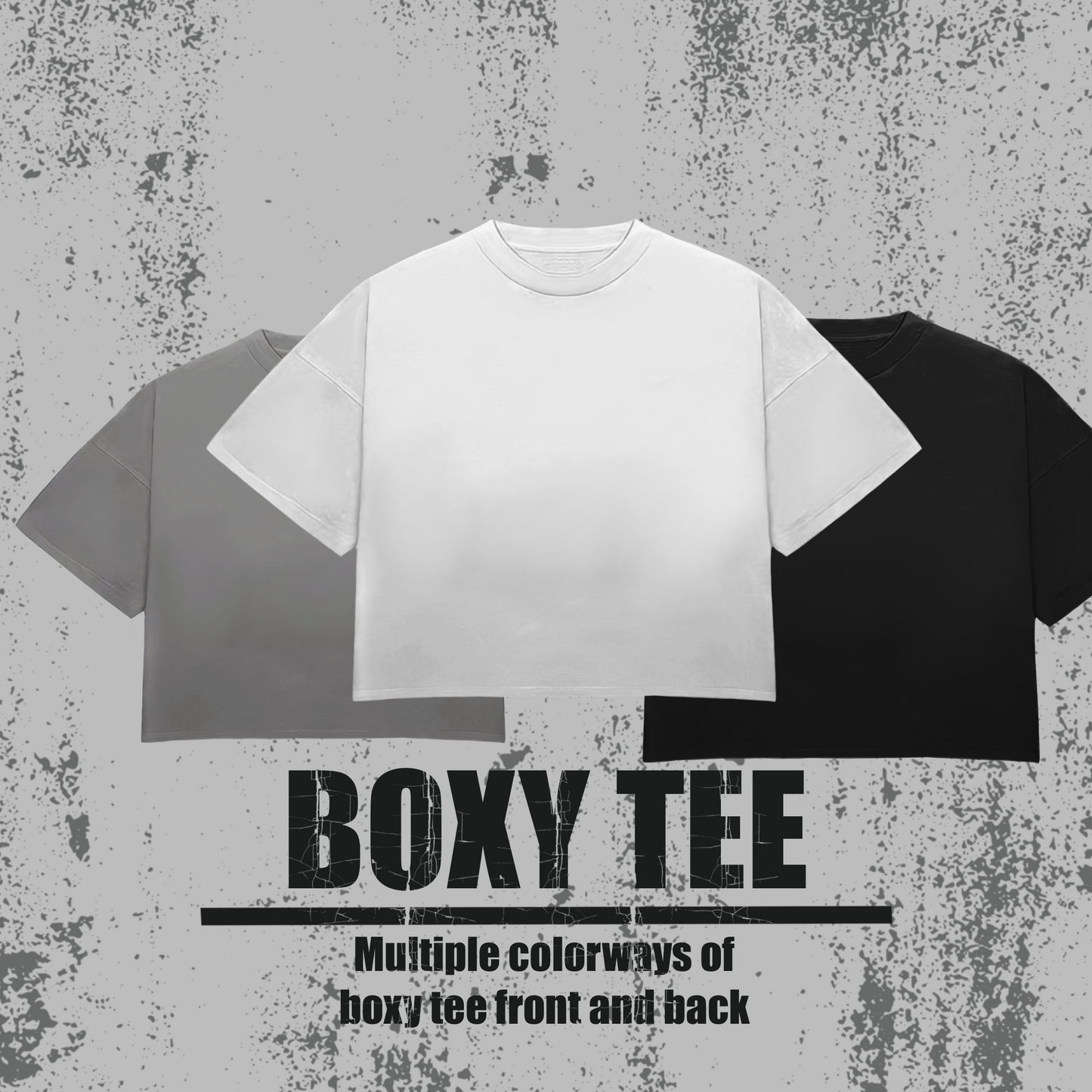 Boxy tee mockups