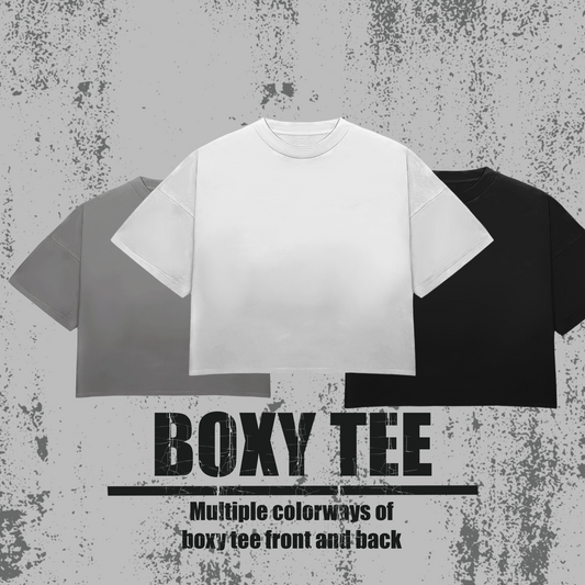 Boxy tee mockups
