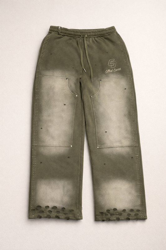 GIFTED CURSE “GREEN BAGGY SWEATS”