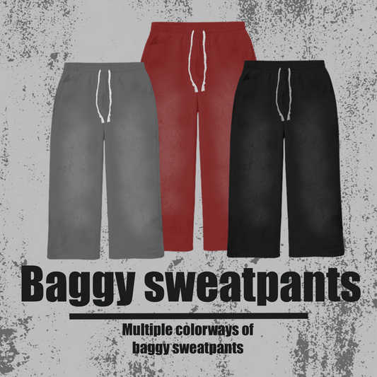 Baggy sweatpants mock up