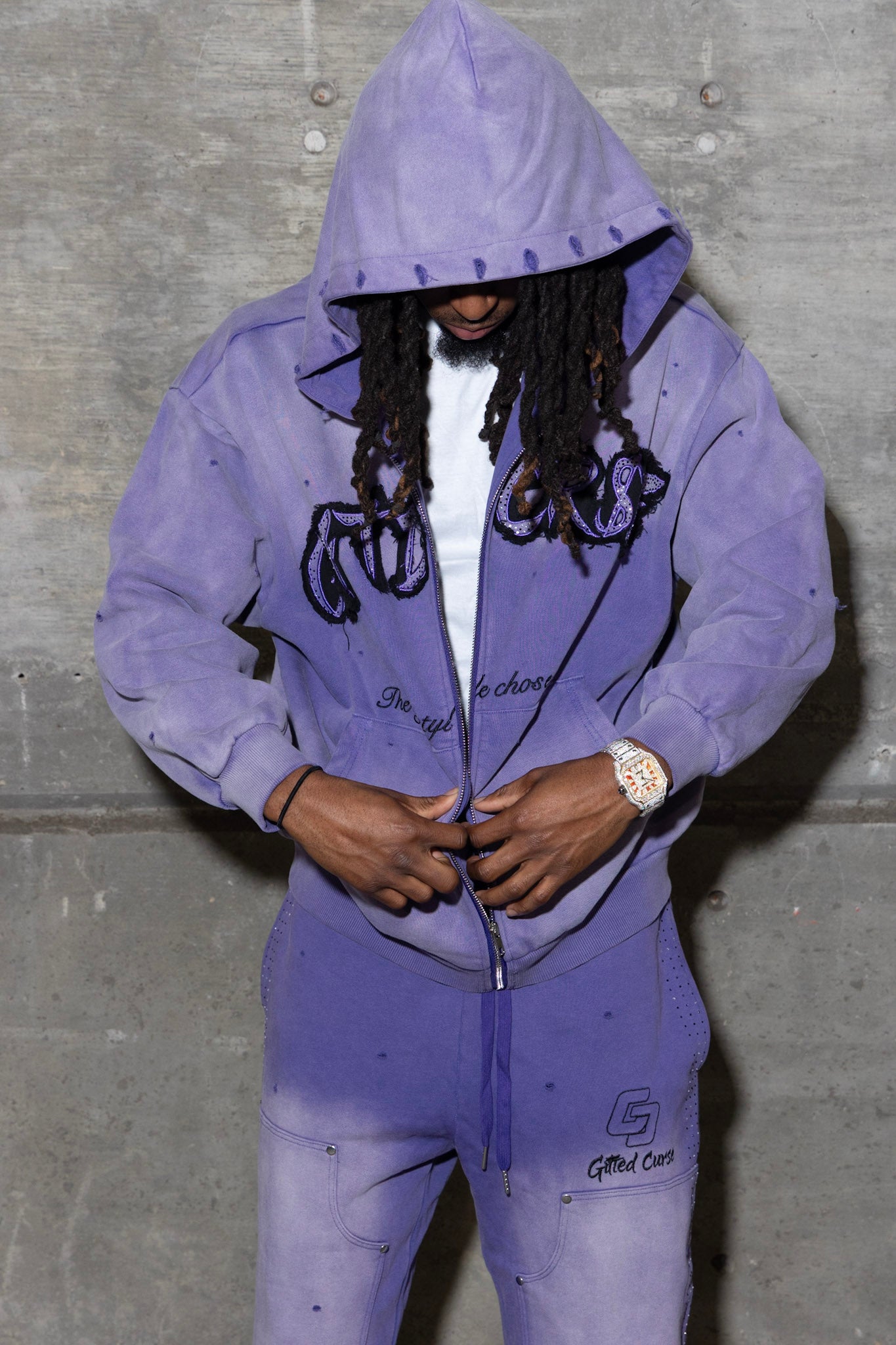 Purple baggy set